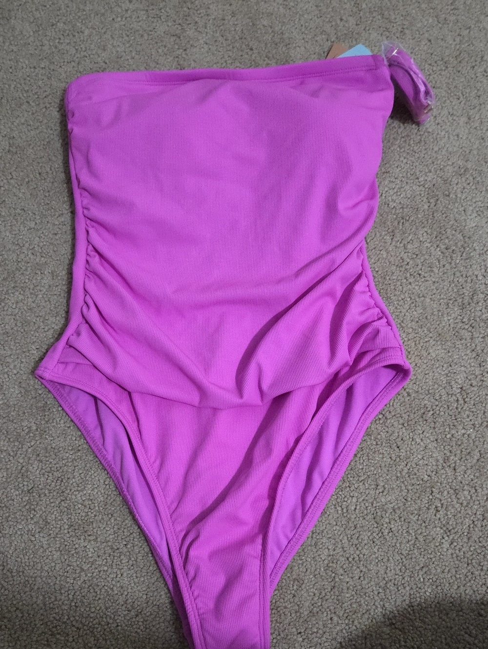 Shade & Shore Hot Pink One-Piece Swimsuit with Straps